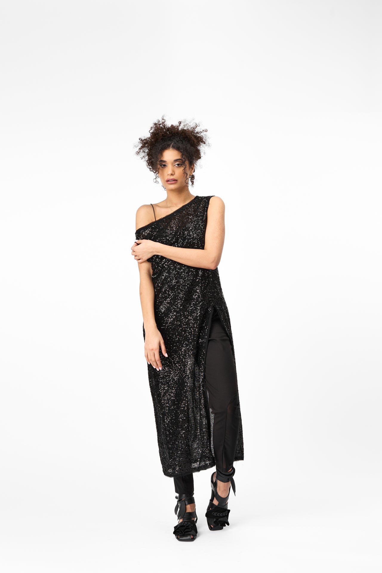 Noir Seduction Sequin Dress