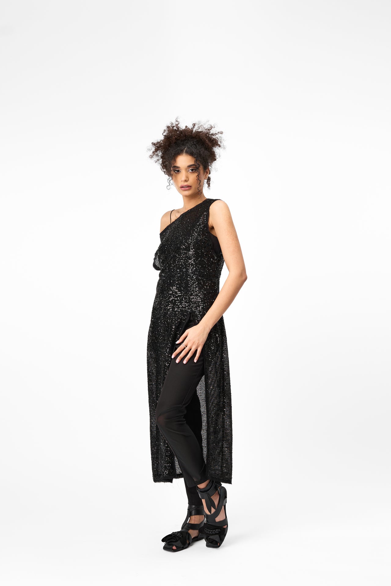 Noir Seduction Sequin Dress