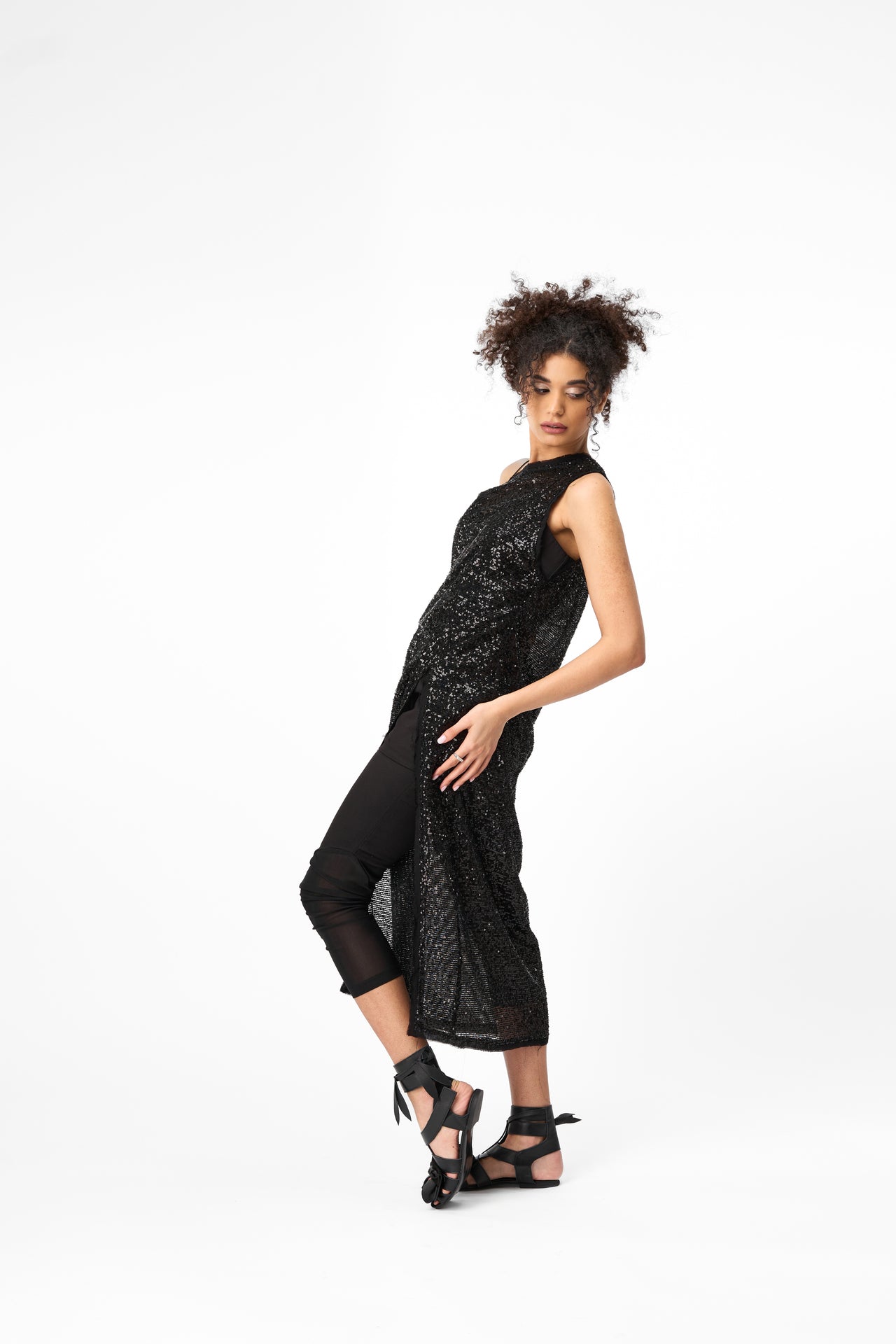 Noir Seduction Sequin Dress