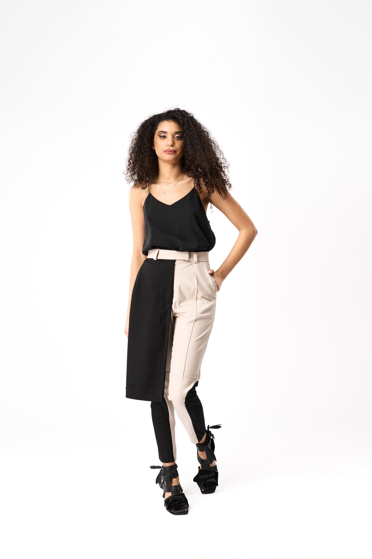 Beige Noir Fusion Pants