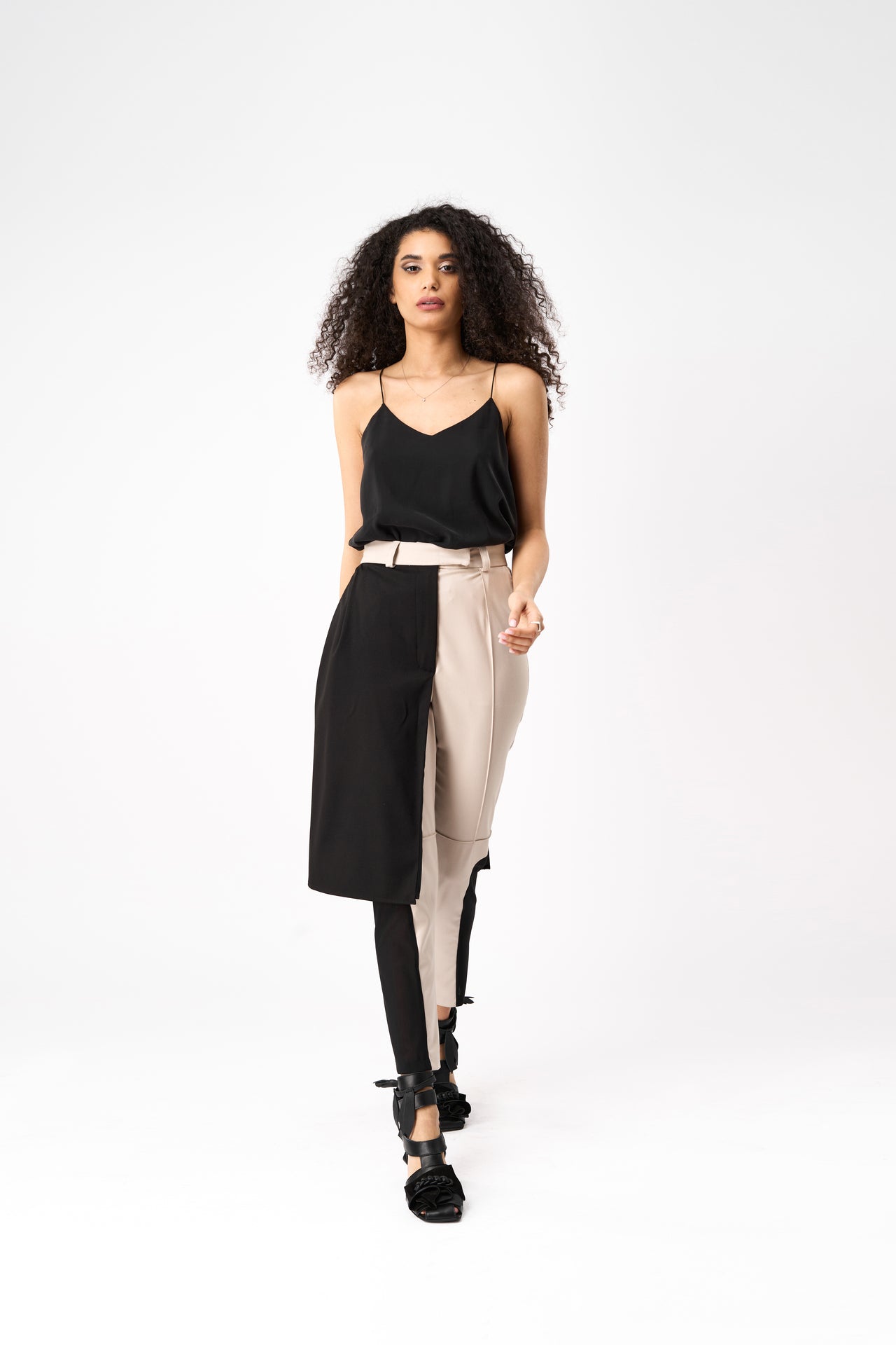 Beige Noir Fusion Pants