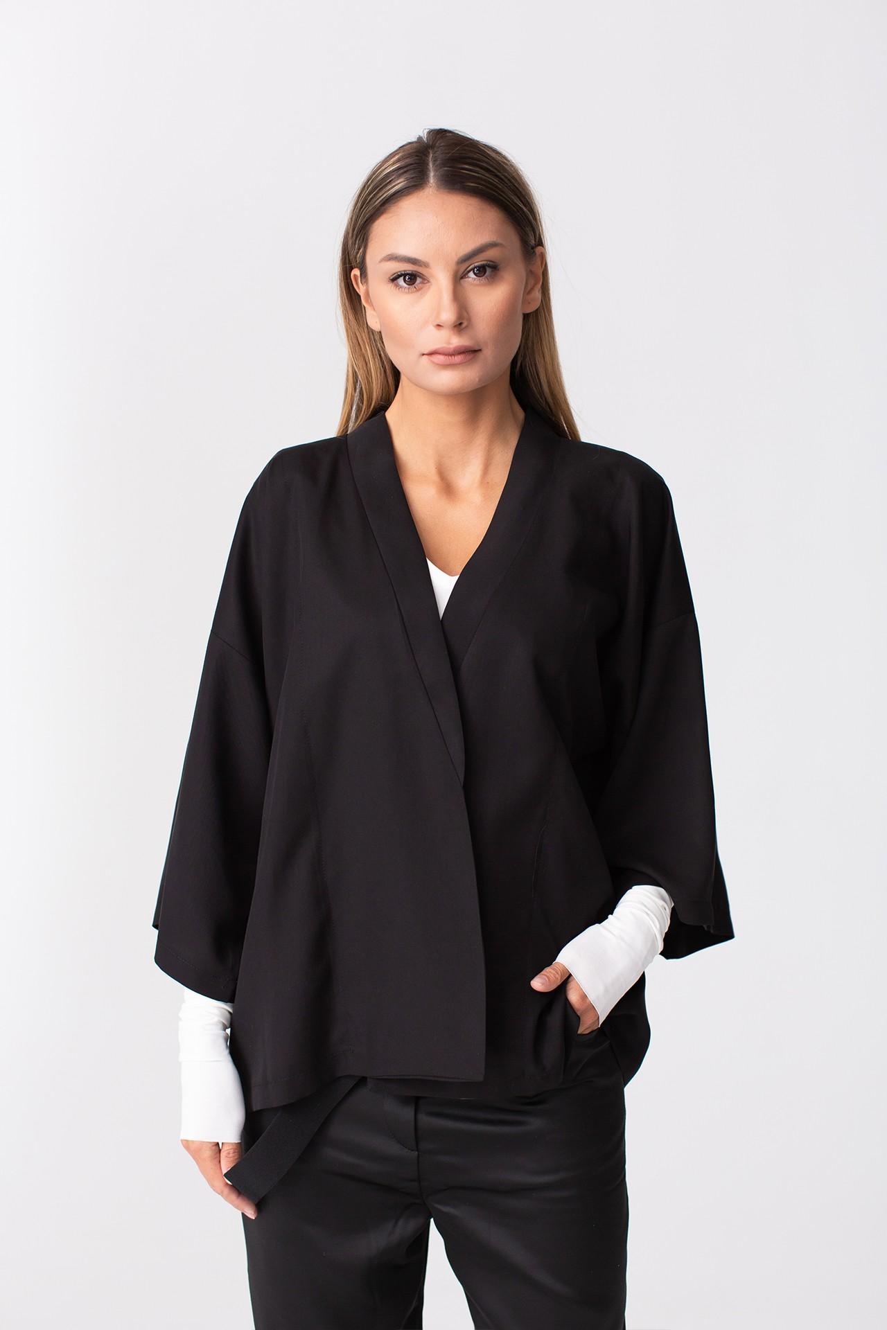 Kimono scurt negru