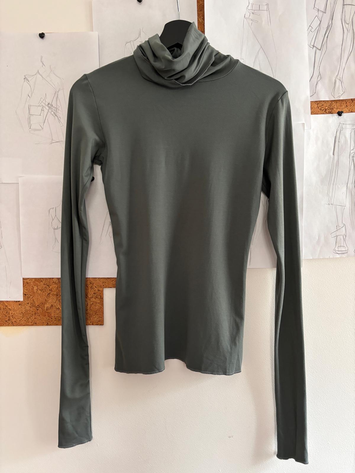 Khaki turtleneck